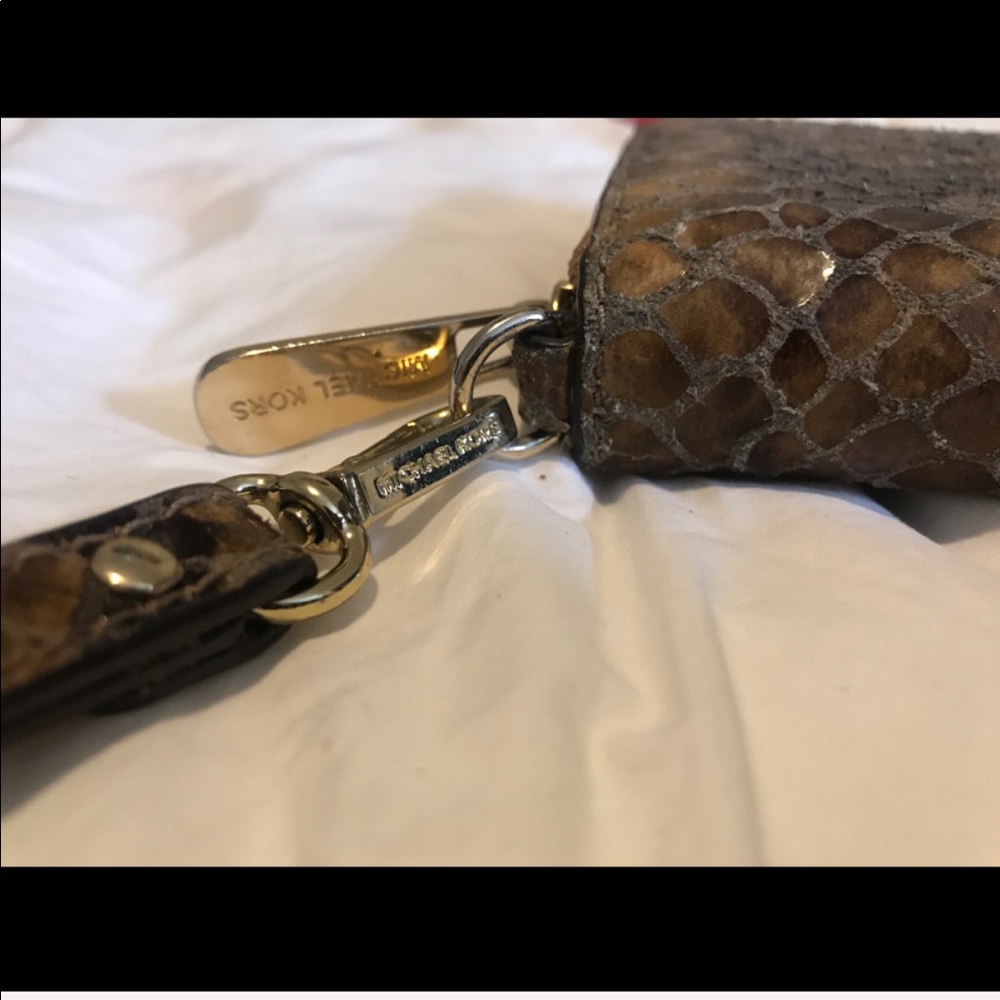 Micheal Kors Sand Python Brown Wristlet/Wallet - image 3